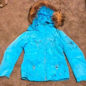 Vintage blue Bogner ski jacket size 10 women’s